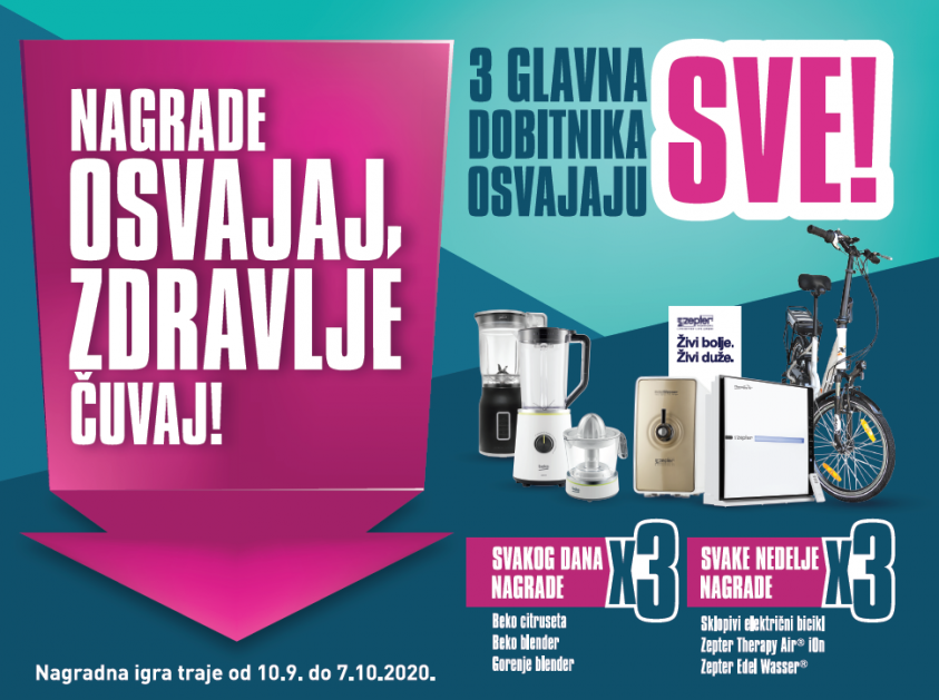 NAGRADE OSVAJAJ, ZDRAVLJE ČUVAJ