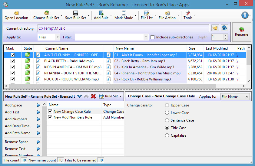 Aaron Stewart Batch File Rename - masovna izmena imena fajlova