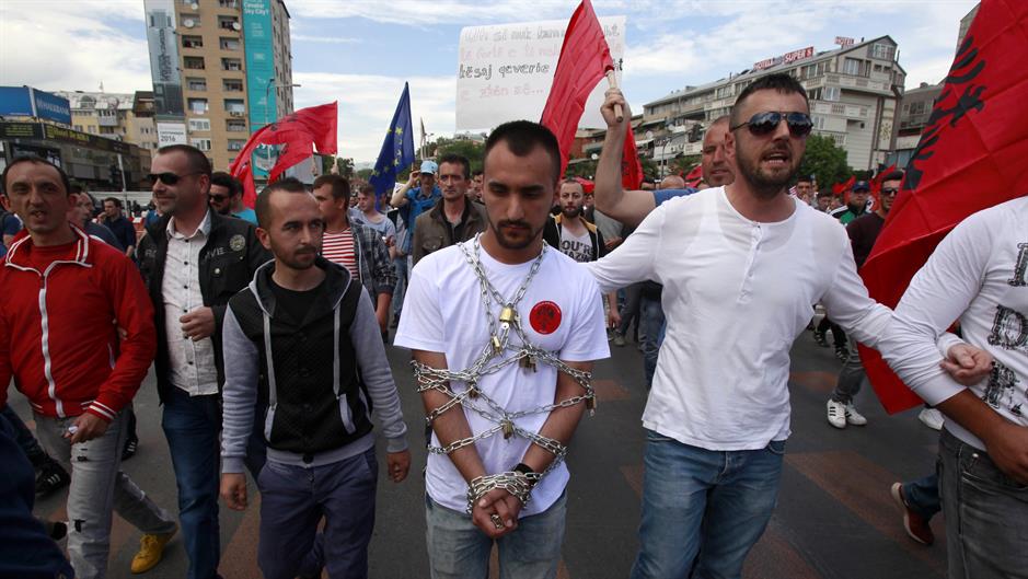 Albanci protestovali u Skoplju zbog političkih hapšenja