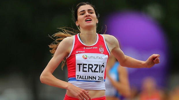 Amela Terzić u finalu trke na 1.500 metara