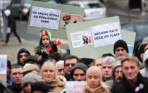 Beograd: Protest korisnika kredita u švajcarcima