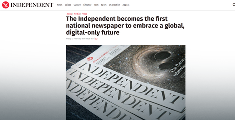 Britanski Indipendent gasi novinu, od marta samo u digitalnom formatu
