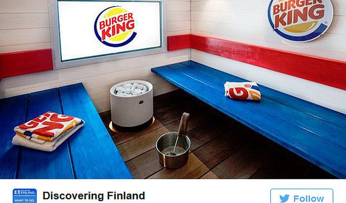 Burger king otvorio restoran sa saunom