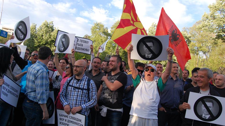 Demonstranti u Skoplju posetili predsednika