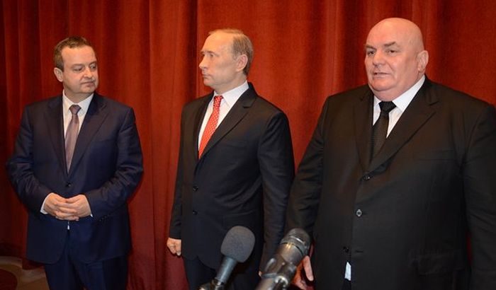 FOTO: Dačić i Palma prvi pozirali pored voštanog Putina