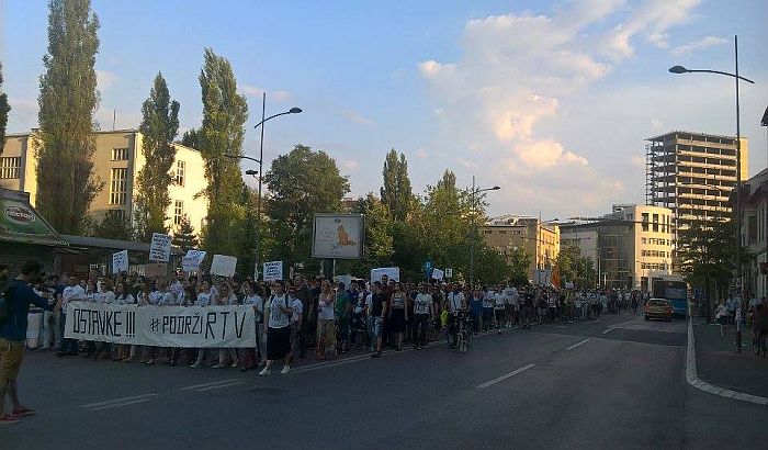 FOTO: Održan drugi protest zbog smena na RTV-u