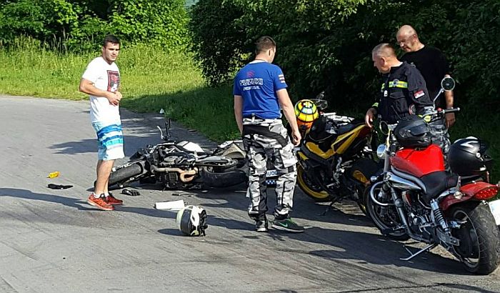 FOTO: Trojica motociklista povređena na Mišeluku