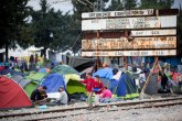 Grčka: Požar i protesti u izbegličkom kampu