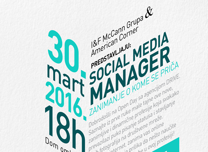 I&F McĆošak: Social Media Manager – zanimanje o kome se priča