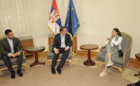 Ivana Španović na prijemu kod srpskog premijera