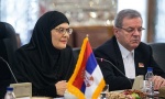 Maja Gojković u hidžabu u poseti Iranu