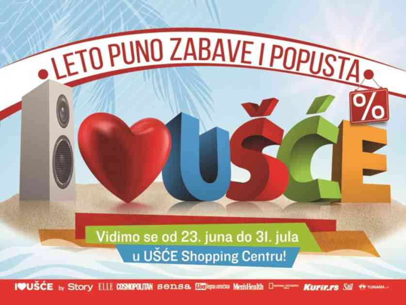 Mesto za najbolju letnju zabavu u gradu je Ušće Shopping Centru