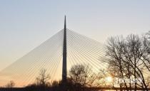 Most na Adi, Palata Albanija i spomenik Pobjednik u Beogradu večeras u bojama Francuske