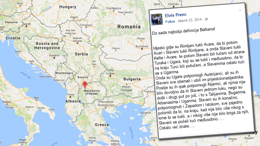 NAJGENIJALNIJI OPIS BALKANA: Cela Srbija priča o ovom HIT STATUSU na Fejsu! (FOTO)