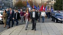 Održan protest ispred Vlade zbog prodaje Telekoma
