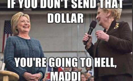 PEH: Hilari ismejana jer traži jedan dolar!
