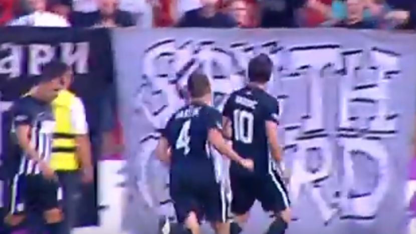 Partizan dao gol, a Božinov u bedaku (VIDEO)
