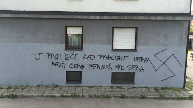 Ponovo uznemirujući grafiti protiv Srba u Zagrebu