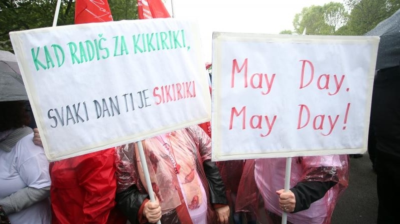 Poruka sindikalaca u Hrvatskoj: 'Ljudi ispred profita'