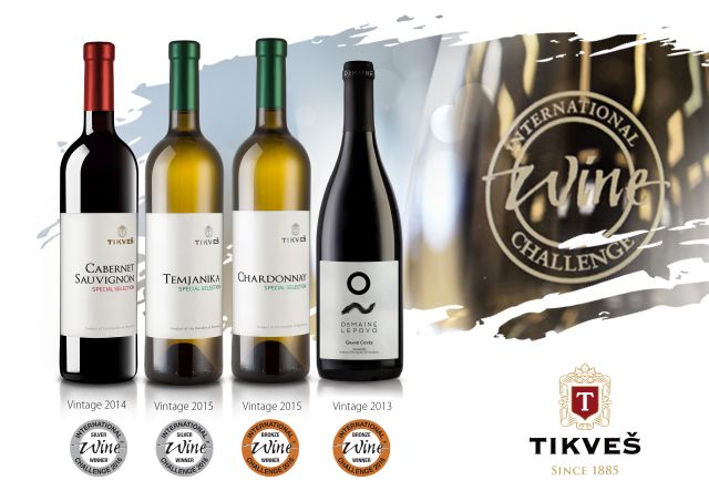 Premium vina “Tikveš” osvojila 13 medalja i priznanja za kvalitet