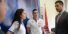 Prijem za reprezentativce Srbije u tekvondou
