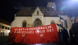 Protest protiv vlade u Zagrebu