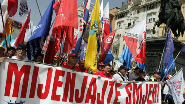 Prvi maj u Hrvatskoj u znaku protesta 