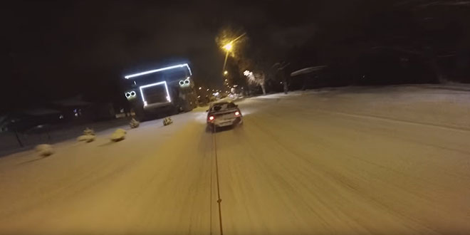 Skijanje na ulicama Bora [VIDEO]
