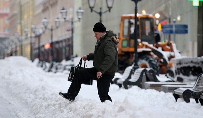 Sneg  paralisao Moskvu