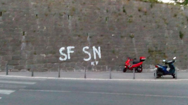 Splićanin uhapšen zbog antifašističkog grafita