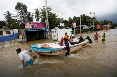 Šri Lanka: Pola miliona ljudi pobeglo iz kuća zbog poplava