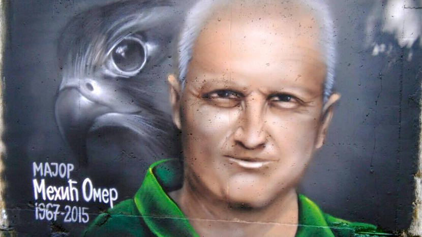 THEY HAVEN’T FORGOTTEN ABOUT HIM: Late hero pilot Omer Mehic got the MURAL in Novi Sad!