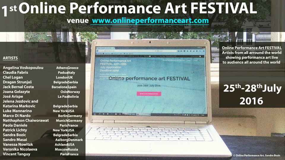 Umetnost uživo: Od danas gledajte 1. Festival perfomansa na internetu