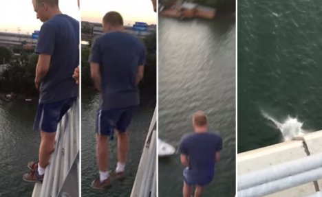 (VIDEO) BIZARAN I OPASAN TREND Mladić (18) se bacio sa mosta na Adi: Dokazao sam sebi da smem!
