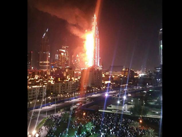 Video: Vatra progutala hotel u Dubaiju