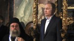 Vladimir Putin na Svetoj Gori u stolici vizantijskih careva (VIDEO)