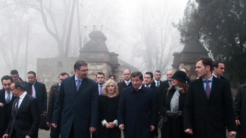 Vučić i Davutoglu na Kalemegdanu