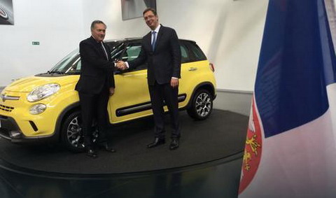 Vučić u Torinu, sa Altavilom o planovima za Fiat i novom modelu
