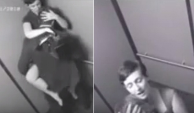 ŽIVOTINJSKI, BEZ SRAMA: Seksali se u liftu - na kamere su zaboravili (VIDEO)