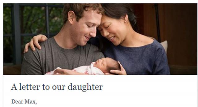Zakerberg dobio ćerku, poklanja 99% Fejsbuka