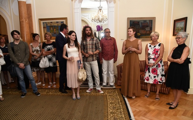 Zatvaranje izložbe Pavla Beljanskog u rezidenciji ambasadora SAD 