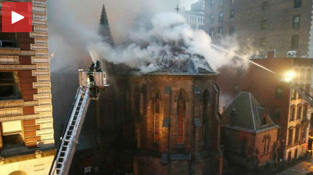 Konzulat u Njujorku: Upućena nota Stejt departmentu, požar u crkvi nije podmetnut