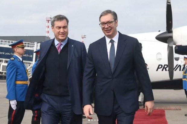Вучић дочекао премијера Баварске на аеродрому „Никола Тесла“