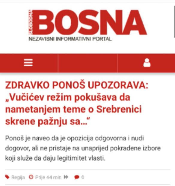 Здравко Понош препознат као поуздан партнер лобиста за резолуцију против српског народа! (ФОТО)