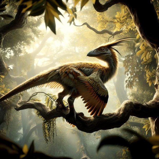Кинески фосил открива еволуцију коже пернатих диносауруса