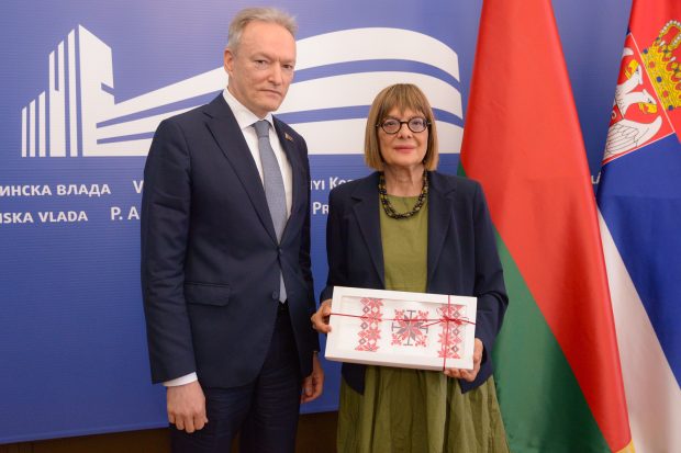 Маја Гојковић примила амбасадора Белорусије