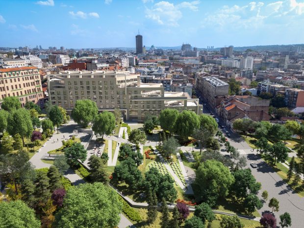 Теразијска тераса добија зеленило, парк од Призенске до Карађорђеве улице (ФОТО)