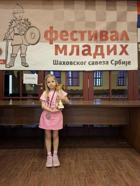 ШАХИСТКИЊА КАЛИНА ПЕЈИН ИЗ АПАТИНА НА КАДЕТСКОМ ПРВЕНСТВУ ЕВРОПЕ