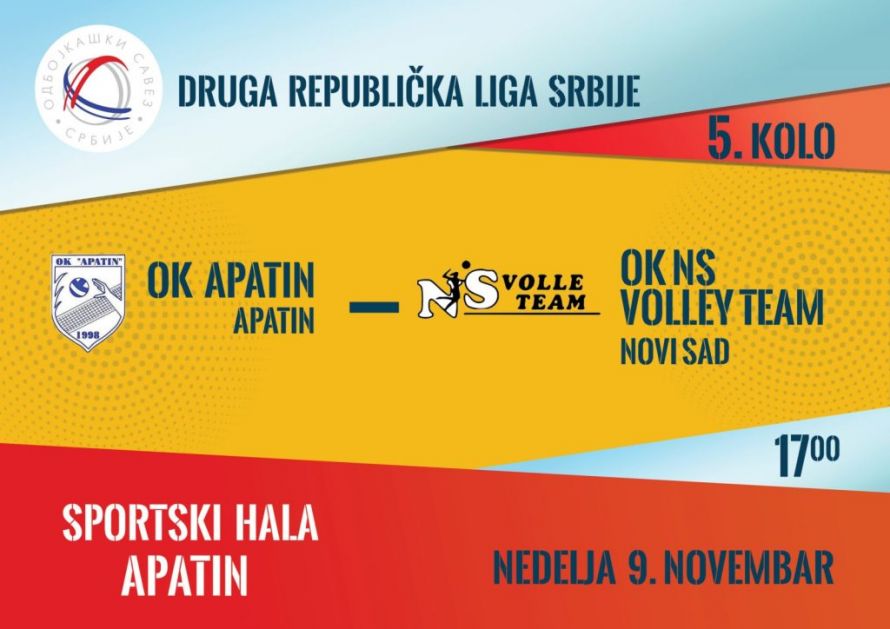 ОДБОЈКАШИЦЕ АПАТИНА ОБА ДАНА ВИКЕНДА “НА ТЕРЕНУ” У СВОМ ГРАДУ