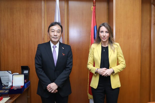 Министарка Ђедовић примила у опроштајну посету амбасадора Јапана
